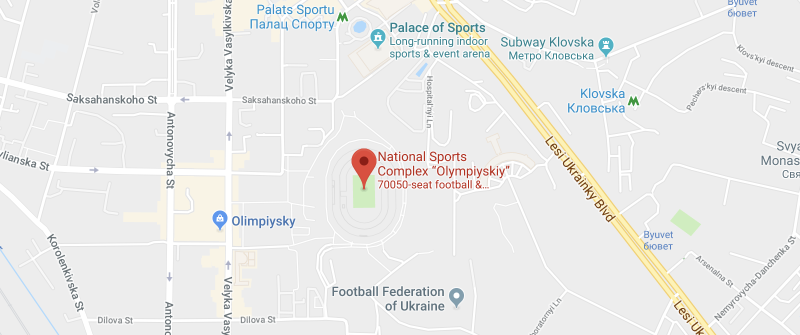 Национальный спортивный комплекс Олимпийский на карте