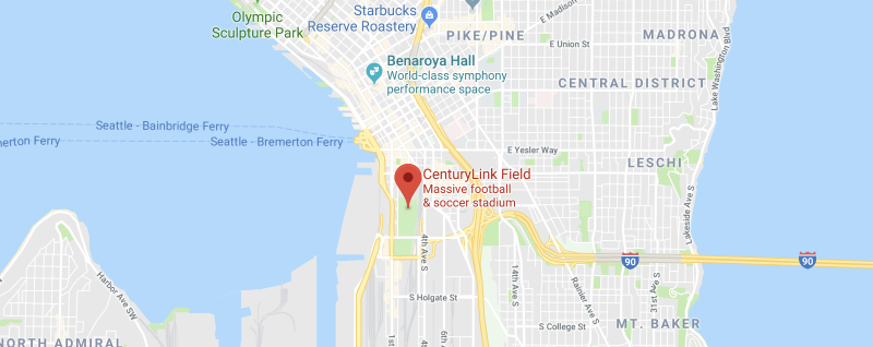 CenturyLink Field on the map