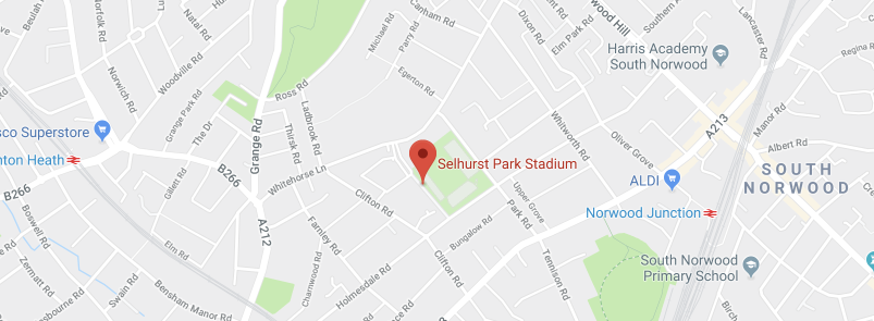 Selhurst Park Stadium on the map