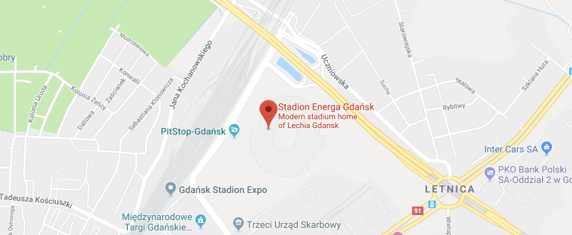 Stadion Energa Gdansk on the map