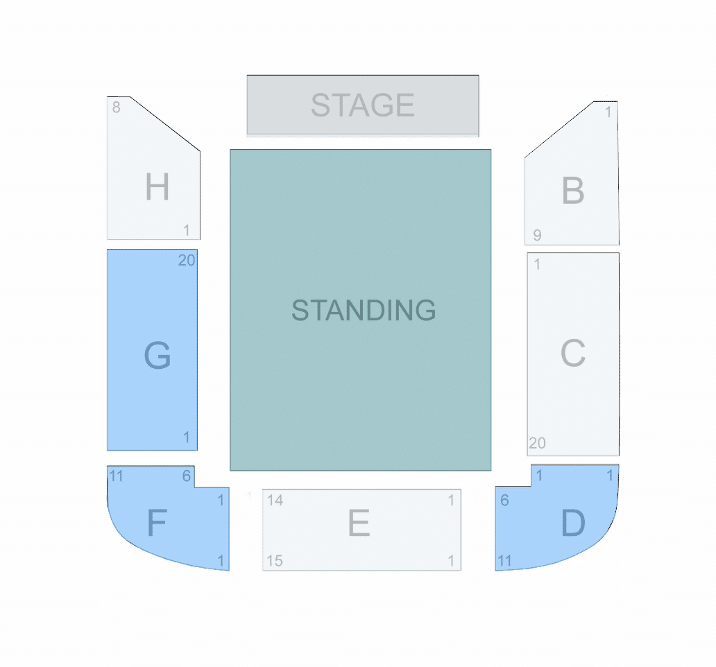 Ulster Hall seating plan