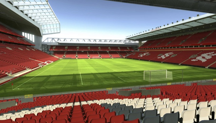 anfield block 104 row 30 seat 154 view