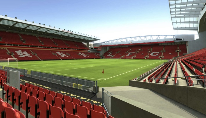 anfield block 122 row 10 seat 15 view