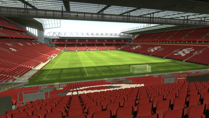 anfield block 203 row 45 seat 161 view