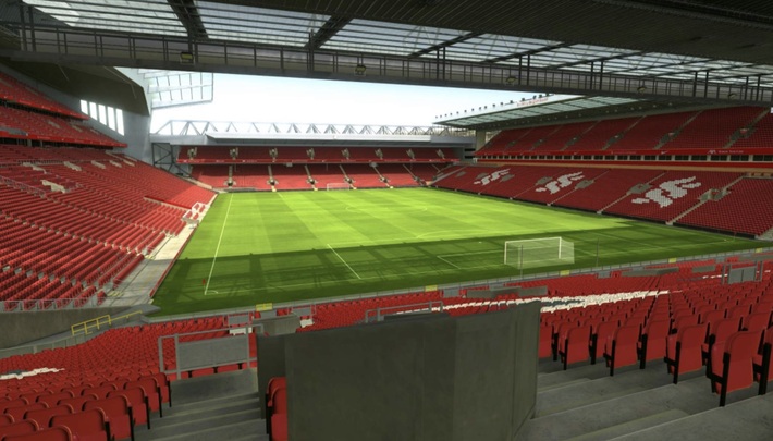 anfield block 203 row 45 seat 173 view