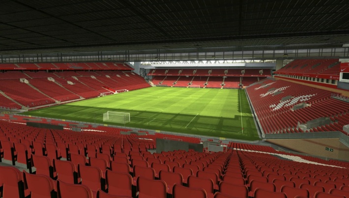 anfield block 207 row 56 seat 40 view