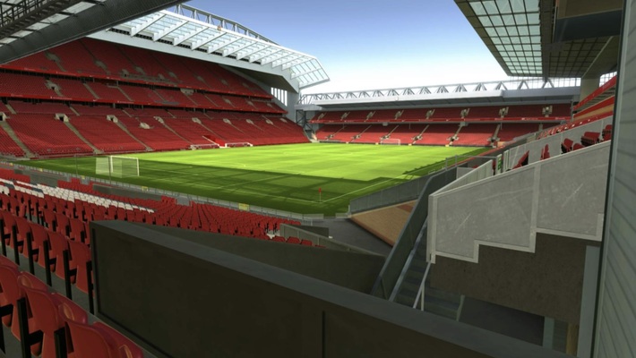 anfield block 208 row 26 seat 2 view