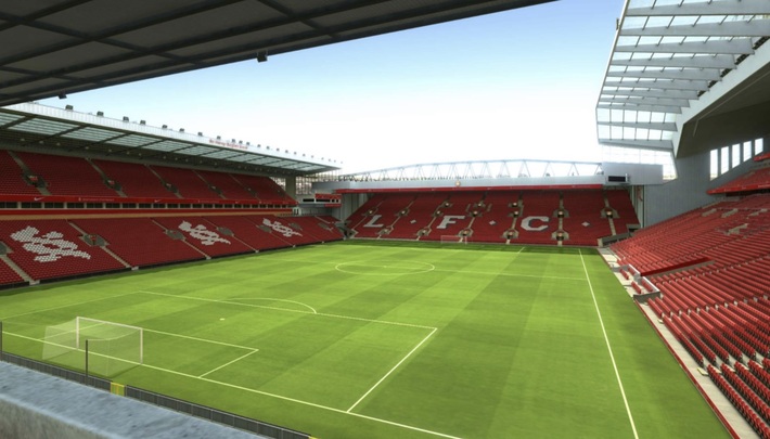 anfield block 222 row 1 seat 43 view