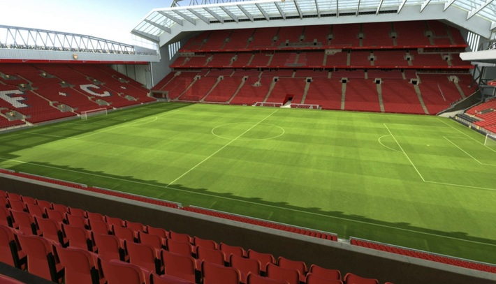 anfield block CE4 row 6 seat 81 view