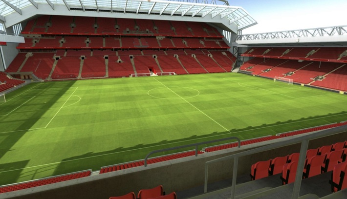 anfield block CE7 row 5 seat 172 view
