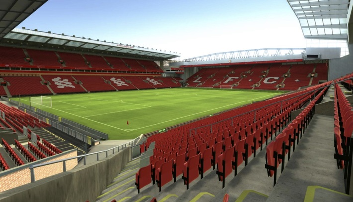anfield block L1 row 23 seat 11 view