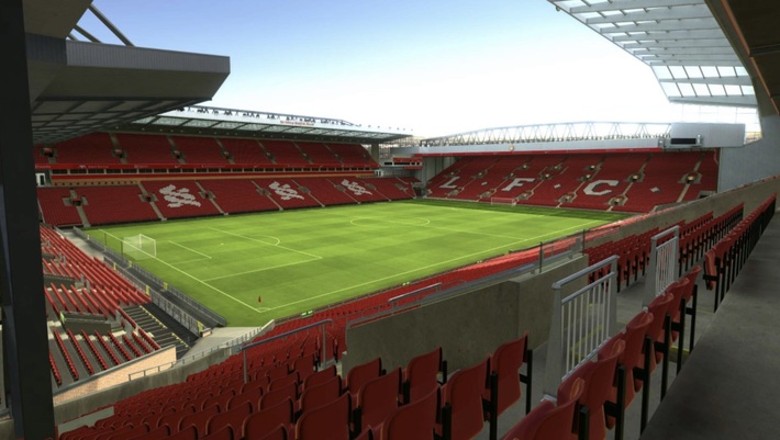 anfield block L1 row 42 seat 5 view