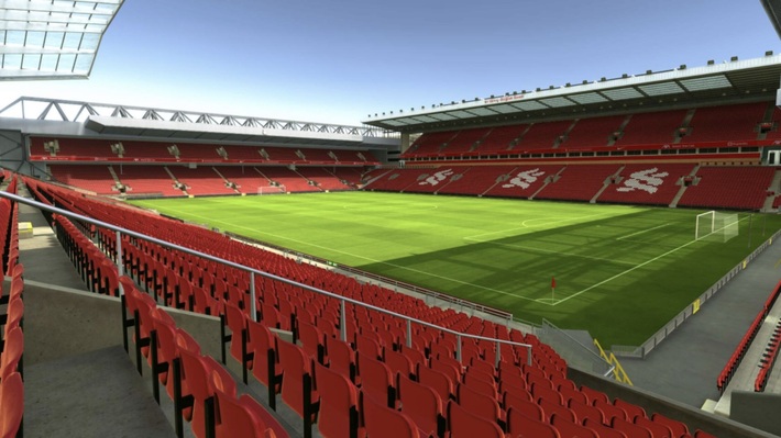 anfield block L10 row 23 seat 260 view
