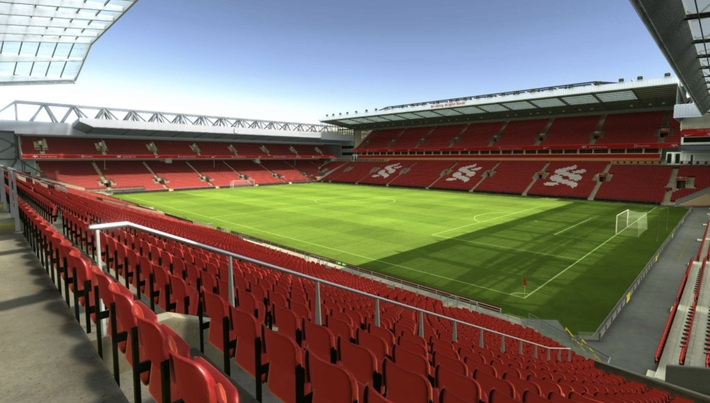 anfield block L10 row 32 seat 259 view