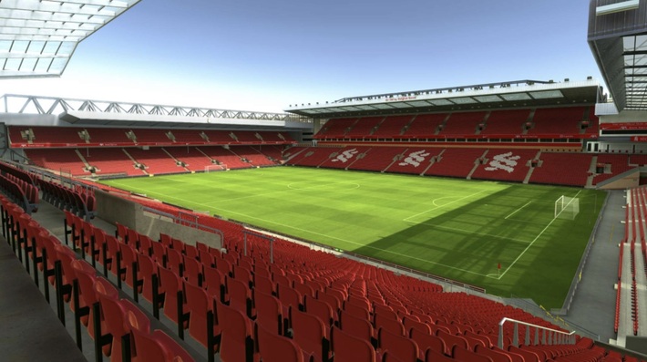 anfield block L10 row 39 seat 256 view