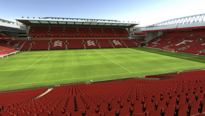 anfield block L13 row 36 seat 102 view