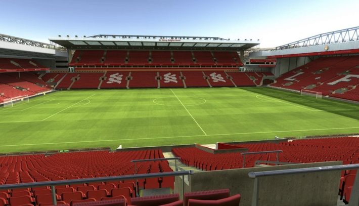 anfield block L13 row 38 seat 117 view
