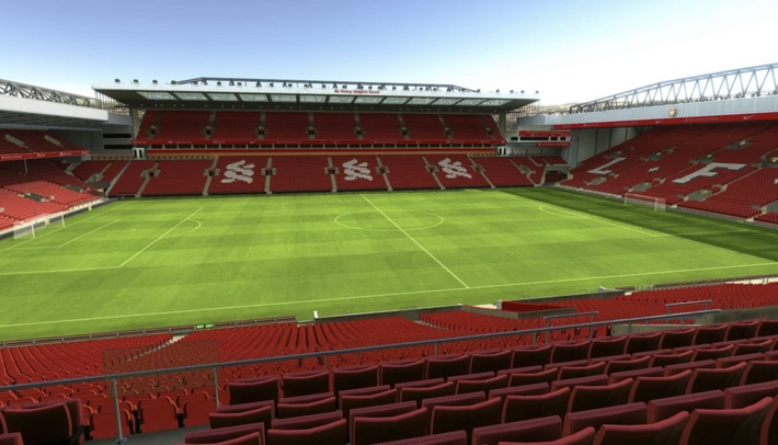 anfield block L13 row 41 seat 106 view