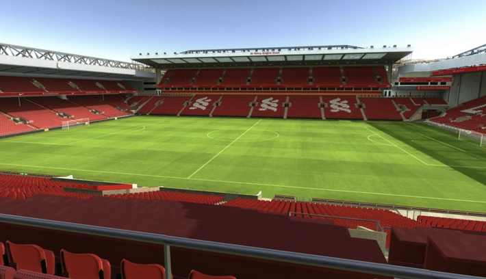 anfield block L14 row 37 seat 165 view