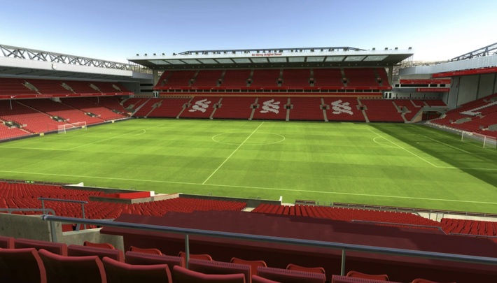 anfield block L14 row 38 seat 160 view