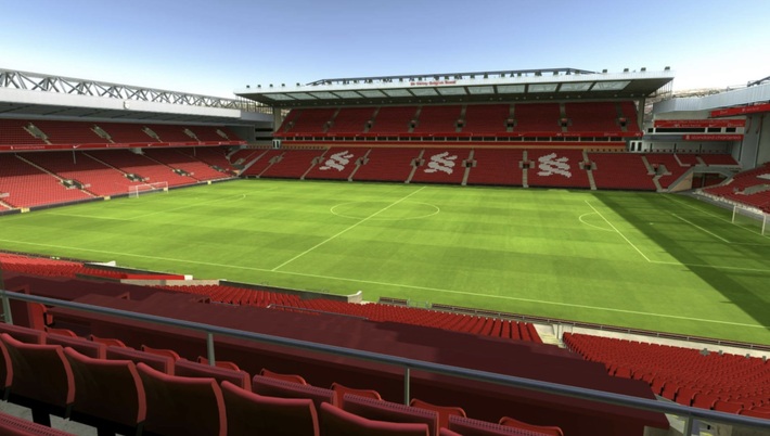 anfield block L14 row 38 seat 176 view