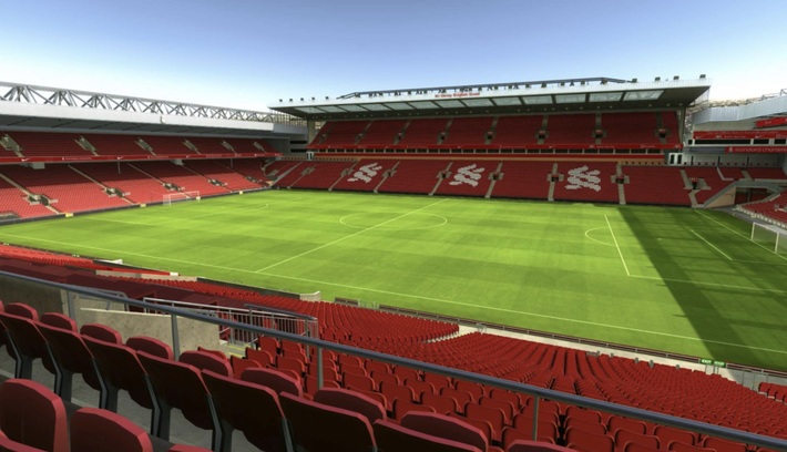 anfield block L15 row 38 seat 192 view