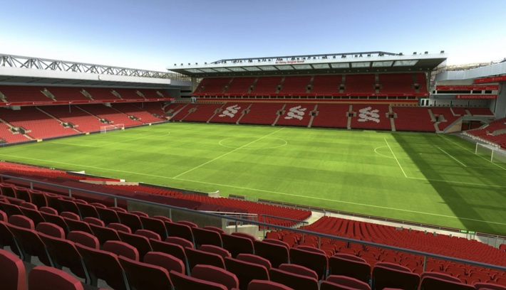anfield block L15 row 40 seat 187 view