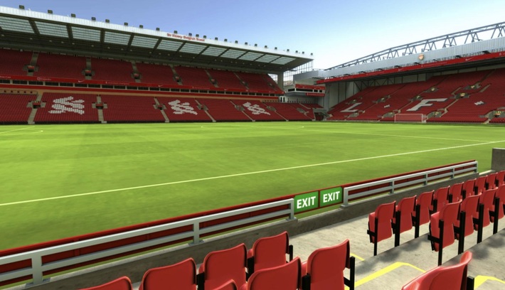 anfield block L4 row 4 seat 91 view