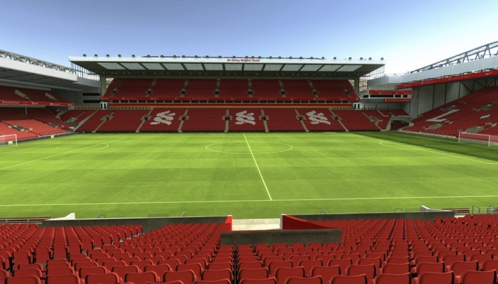 anfield block L5 row 25 seat 132 view