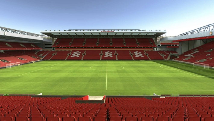 anfield block L6 row 34 seat 140 view