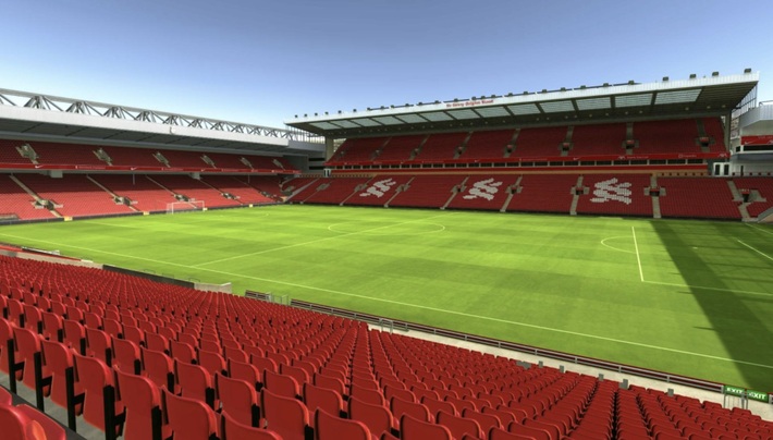 anfield block L8 row 25 seat 203 view