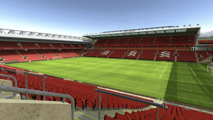 anfield block L8 row 34 seat 214 view
