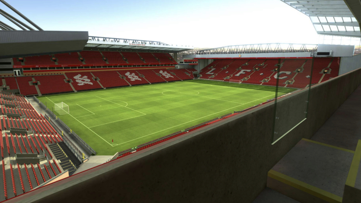 anfield block M1 row 45 seat 10 view