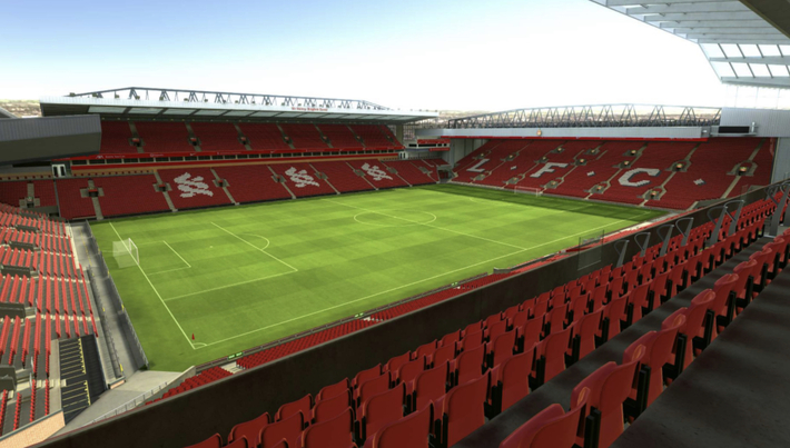 anfield block M1 row 50 seat 20 view