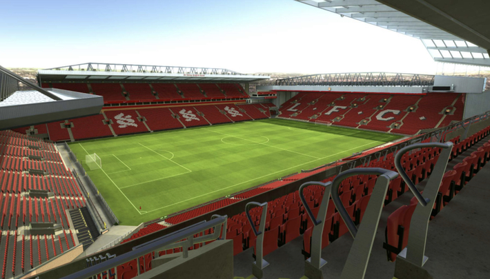 anfield block M1 row 55 seat 13 view