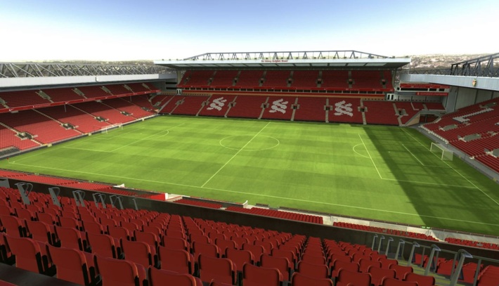 anfield block M6 row 56 seat 162 view
