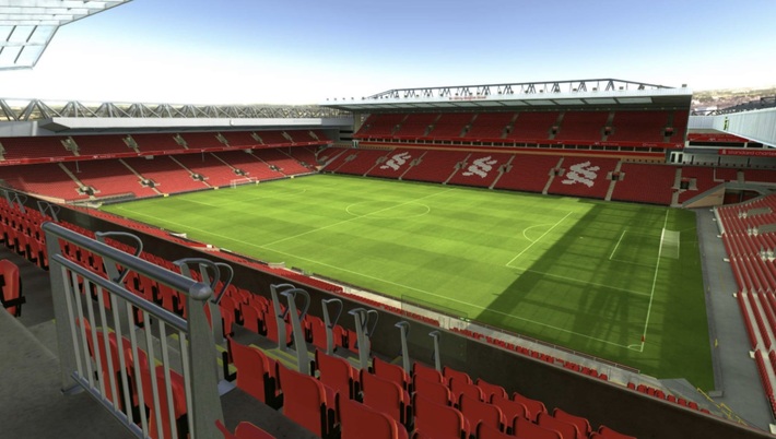 anfield block M8 row 51 seat 215 view