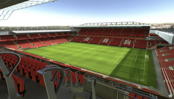 anfield block M8 row 57 seat 212 view