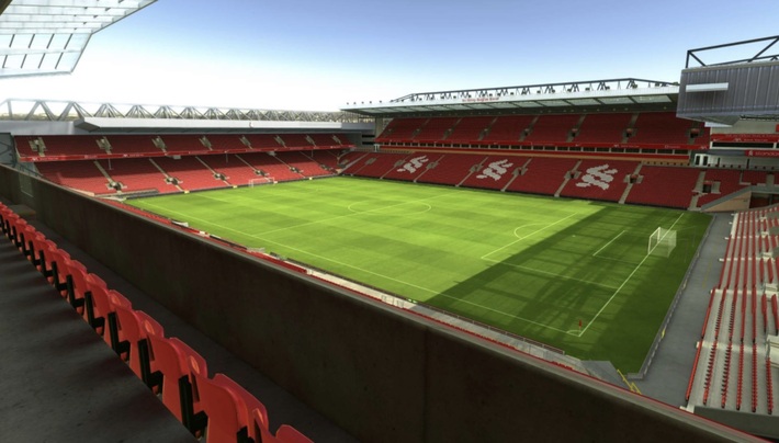 anfield block M9 row 46 seat 231 view