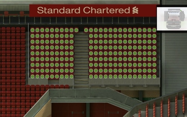 109 section at Anfield Stadium: detailed map and view from my seat