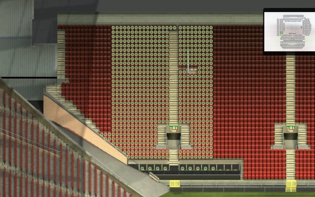 122 section at Anfield Stadium: detailed map and view from my seat