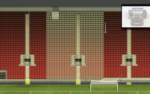 124 section at Anfield Stadium: detailed map and view from my seat