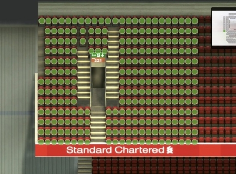 221 section at Anfield Stadium: detailed map and view from my seat