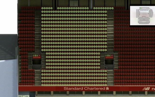 CE2 section at Anfield Stadium: detailed map and view from my seat