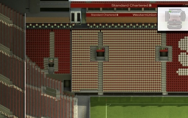 KG section at Anfield Stadium: detailed map and view from my seat