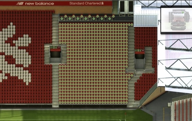 KN section at Anfield Stadium: detailed map and view from my seat