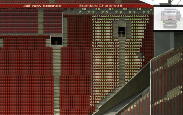 L1 section at Anfield Stadium: detailed map and view from my seat