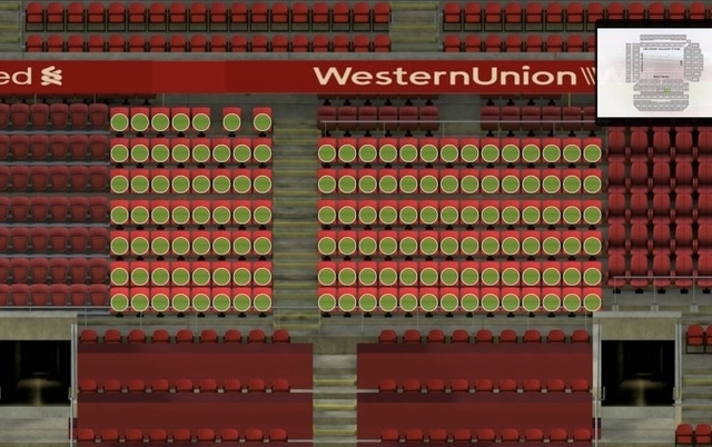 L14 section at Anfield Stadium: detailed map and view from my seat