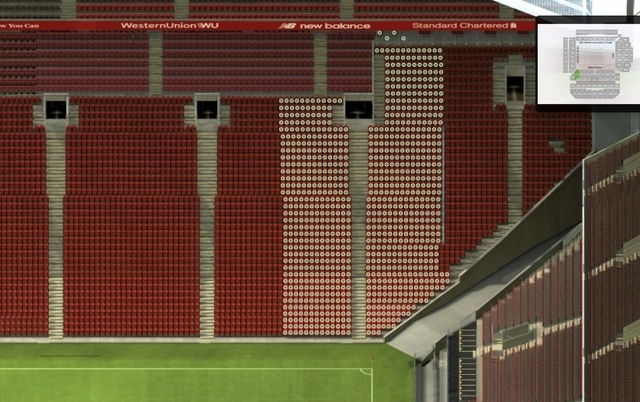 L2 section at Anfield Stadium: detailed map and view from my seat