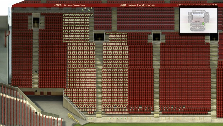 anfield section L9 seating plan